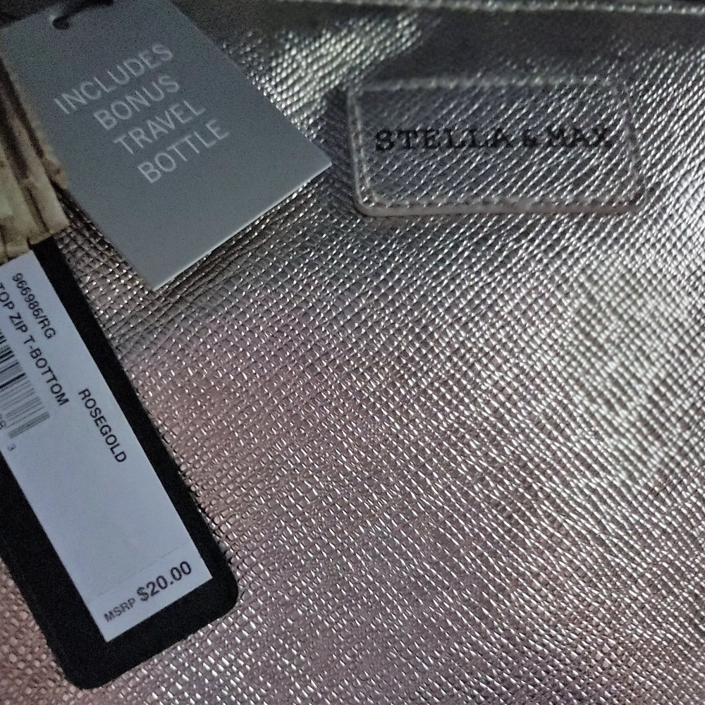 Stella & Max Top Zip T-Bottom Cosmetics Case